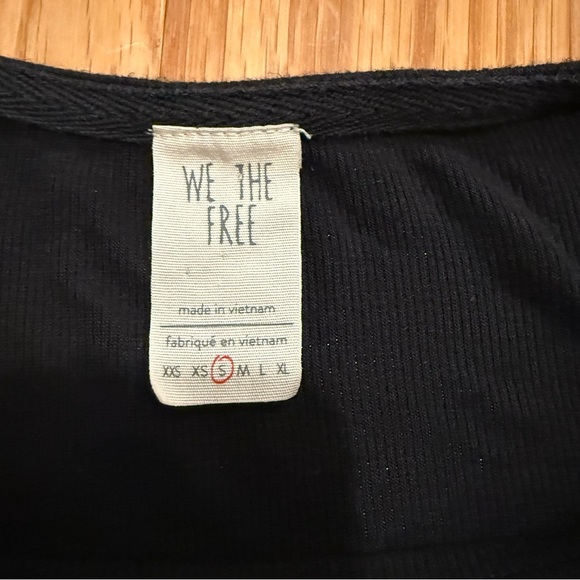 Free People Black Long Sleeve Flowy Top - Picture 8 of 9